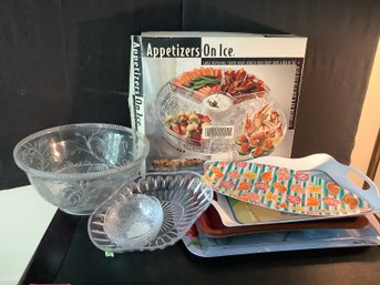 Party HelpersAppetizer OnIce Server, Trays & Salad Bowl & More