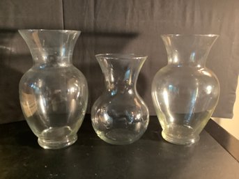 3 Nicel Large Classic Style Vases