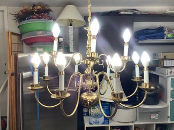 Elegant Classic Brass Chandelier