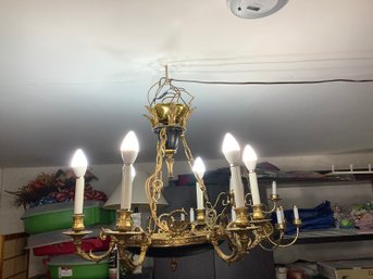 Classic Elegant Brass Chandelier