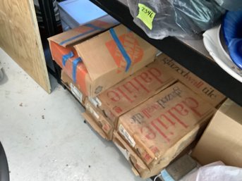 7 Boxes Of  Almond 4 1/4 X 4 1/4 Wall Tiles