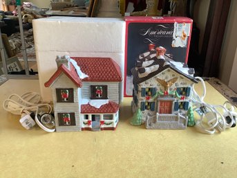 Christmas Village -2 Porcelain Pieces