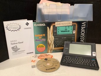 Vintage Casiopeia  Handheld PC W/ Manual & Box