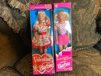 New-Barbie Valentine And Hearts Dolls  -1994 1995