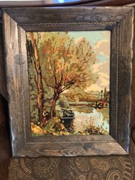Vintage Framed Needle Point