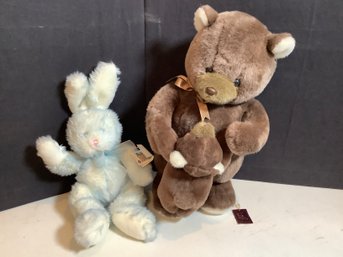 Teddy Bear And Rabbit Dolls