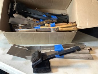 Full Box Of Assorted BBQ Tools