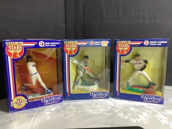 New-Starting Line Up Figurines Stadium Stars Clemens, Sandburg, Gonzalez