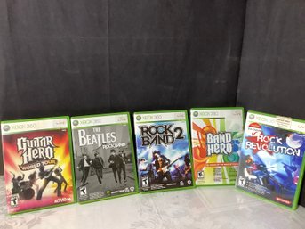 XBox Guitar Disc & Microphone Disc Including The Beatles Rockband & More