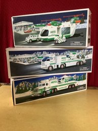 New-Collectible Hess Trucks, Toy Truck A& Helicopters Group Of 3