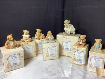 New-Cherished Teddies Collectibles With Special Edition Buggy-see Descripiton