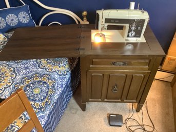 Sears Kenmore Sewing Machine With Cabinet