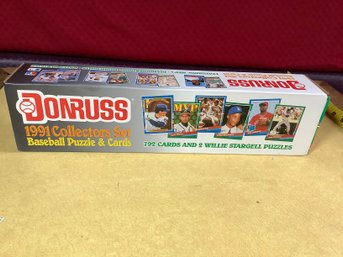 Donruss 1991 Collector Set   Baseball Puzzle And Cards Lot 4