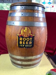 Oak Wood Gill Root Beer Barrel With Wood Top