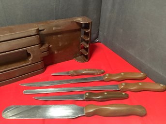Cutco Knives With Stand- Made In The USA  Lot 2