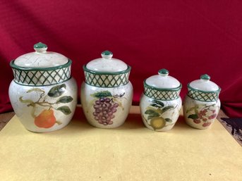 4 Piece Raymond Waites Canister Set