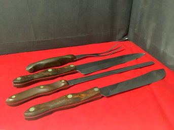 Cutco Meat Fork And Knives- 4 Great Pieces