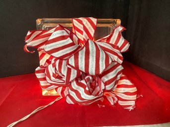 Holiday Lighted Glass Block