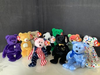 Beanie Babies Teddy Bear Collection W/ Ear Tags