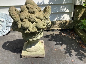 Cement Fruit Basket-Garden Decor