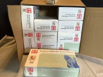 10 Boxes Large Exam Gloves