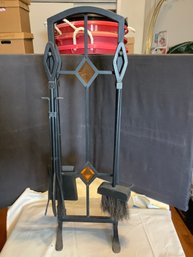 Metal Fireplace Tool Set