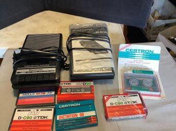 2 Cassette Tape Recorder With Tapes