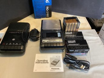 2 Cassette Tape Recorder With Tapes