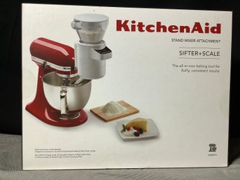 Kitchen Aid Stand Mixer Attachment Sifter  Scale-Perfect For Holiday Baking!