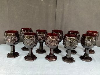 Ruby  Red Stemware-avon- 10