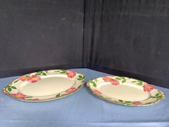 Franciscan Earthenware Platters-Desert Rose
