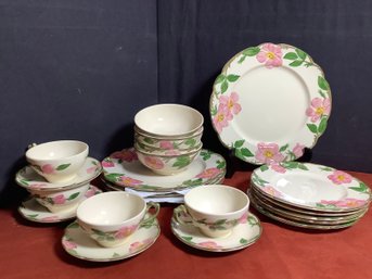 Franciscan Desert Rose -5 Pc Place Setting For 4 -See Description