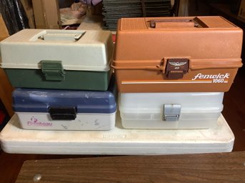 4 Fishing Tackle Boxes