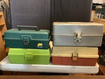 4 Fishing Tackle Boxes