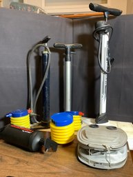 Assorted Styles Of Bicycle Pumps