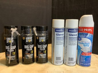 Great Stuff Gap Filler, Glass Cleaner