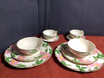 Franciscan Desert Rose -5 Pc Place Setting For 2-See Description