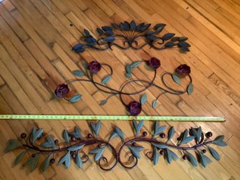 Group Of Metal Wall Art