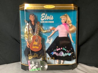 Barbie- Elvis Live On Stage- Collectible 2 Doll Edition-see Photos