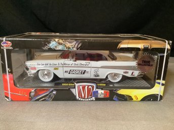 New In Box-Die Cast M2 Auto Drags 1957 Chevy Belair, White Mr. Gasket