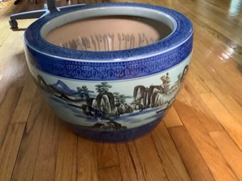 Large Beautiful Ceramic  Asian Planter