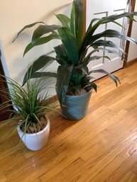 Decorative Faux Plants In Ceramic Planters