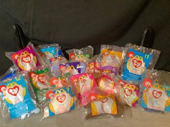 New-Ty  Teenie Beanie Babies McDonalds Plushies -Group Of 19