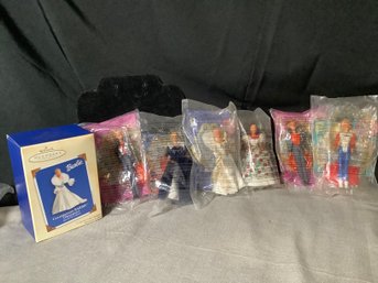 New-Hallmark Celebration Barbie Ornament & Collectible Barbie McDonalds  Happy Meal Toys New In Package