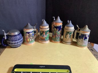 Collection Of Beer Steins