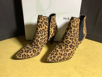 Style & Co Leopard Boot  7M