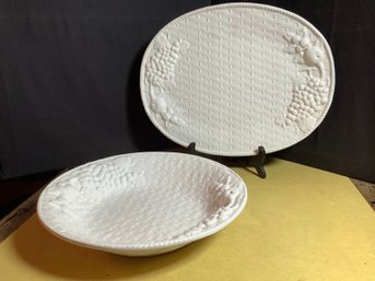 Loucarte Made In Portugal Basket Weave 2 PCs. Beautiful Set