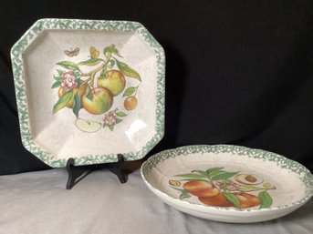 Fortunoffs  Set Of 2 Matching Serving Pieces