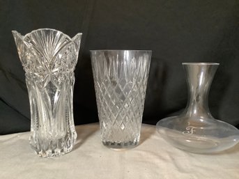 Cut Crystal Vase And More