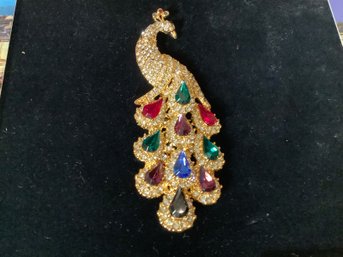 Vasari Peacock Pin And French Post Cards-ooh La La!